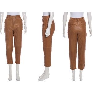 Rachel Zoe “Eli” Skinny Crop Leather Pants Sz 4 🏠